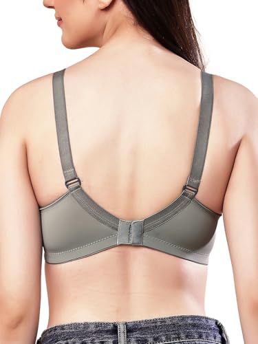 Image of Womens Seamless Padded Bra | Non Wired | Detachable Straps | Everyday Comfort | Full Coverage
