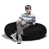 Jaxx 4 ft Cocoon Bean Bag Chair, Black