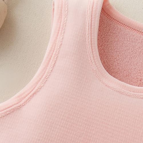Little Girls Boys Basic Solid Fleece Vest Toddler Kid Sleeveless Crewneck Pullover Tank Top Fall Winter Thermal Undershirts3