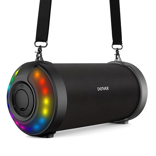Altavoz Bluetooth - Altavoz portátil con Luces integradas, conexión inalámbrica, batería Recargable, Sonido de Calidad y diseño Atractivo.