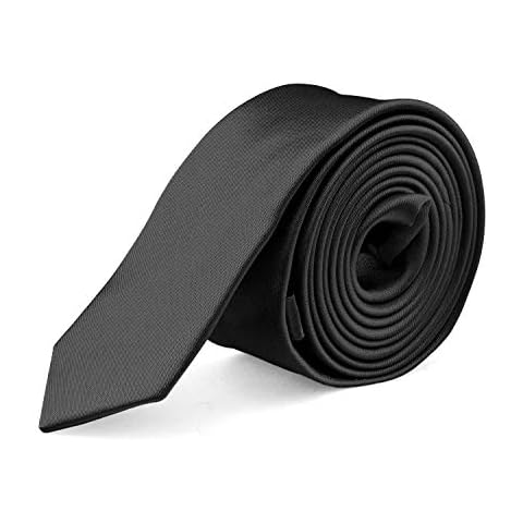 Moda Di Raza Mens Black Ties, Solid Color Black Ties, Long Black Ties, Skinny Black Ties, Narrow Black Ties, Black Ties For Men, slim ties Black Ties, Mens Ties, Black Ties, 2 inch Cover