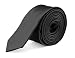 Moda Di Raza- Extra Skinny Necktie 1.5 in Mens Slim Ties Polyester NeckTie - Black