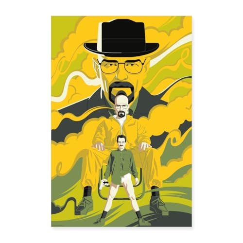 Spreadshirt Breaking Bad Walter White Poster Poster 60x90 cm, taille unique, blanc