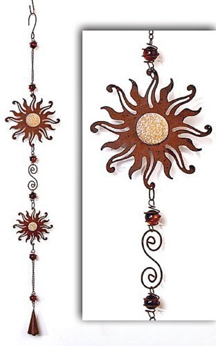 Preisvergleich Produktbild Girlande Sonne mit Glocke Metall / Acrylglas