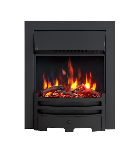 FLAMEKO Verona 16’’ Fireplace Insert, Black Trim