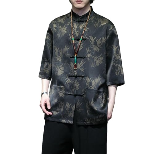 Chemise Hanfu homme en jacquard contre la chaleur avec style