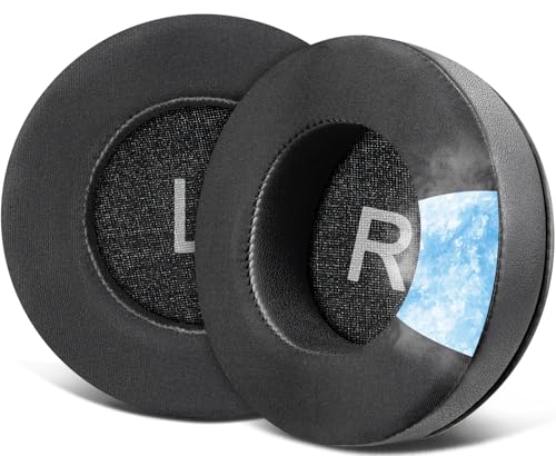 SOULWIT Cooling Gel Earpads Replacement for AKG Pro Audio K52 K72 K92 M220 K240 K241 K242 K271 K272 K340 K550 K551 K553 S MKII MK2, Ear Pads Cushions with Noise Isolation Foam - Black