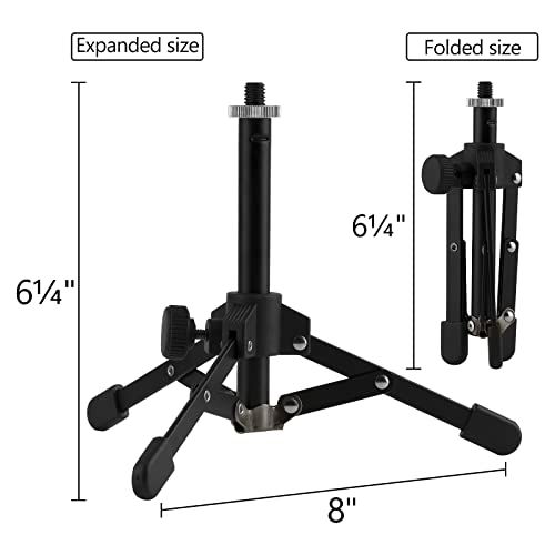 Geekria For Creators Tabletop Tripod Mic Stand Compatible With Audio-Technica At2020, At2020Usb, At2035, At2050, Atr2500X Microphones, Desktop Mic Stand With Foldable Non-Slip Feet #TOP1