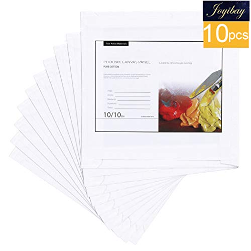 Joyibay 10 STÜCKE Leinwand Panels Kreative Leere Malerei Panels Malerei Leinwand Pack für Kinder