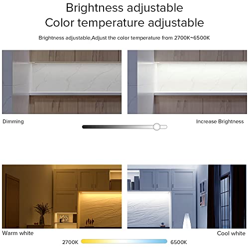 BTF-LIGHTING C02W CCT PWM (+ CW WW) 3PIN Color Temperature LED Strip Dual White 2.4GHz Tuya WiFi Group Controller Alexa Google Home Compatible with WR02RF RC02RFB Remote