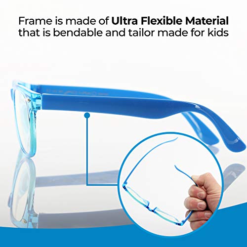 Image of GALVANOX Ava & Ethan Blue Light Glasses for Kids, Blue Light Blocking for Computer /Gaming (Ages 3-12)