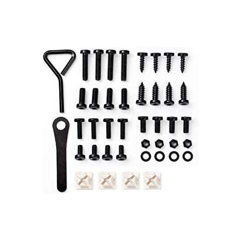 Rightcar Solutions License Plate Ultimate Screw Kit| License Plate Fasteners Anti Theft License Plate Screws | Rattle Proof, Rust Proof | Stainless Steel License Plate Screws (Black Kit) Cover