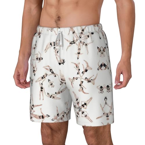 Swimmingshort Swim Trunks with Waist Rope and Two Side Pockets Beach Shorts Bathing Suits for Men2
