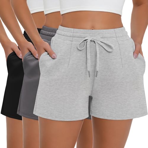 Short de détente pour femme anti-compression coupe ample et poches profondes