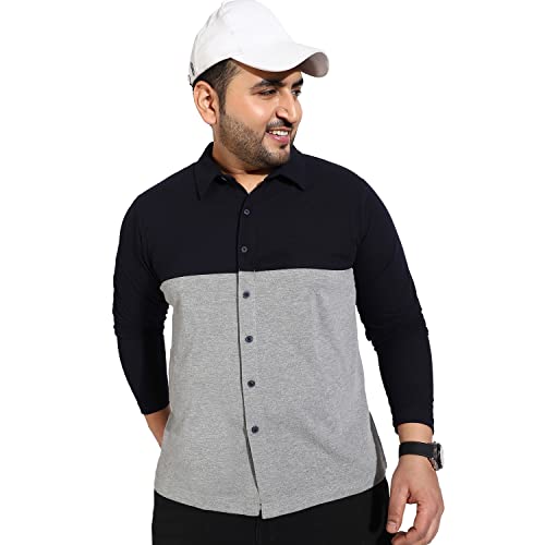 Image of CAHOOT Instafab Plus Men's Button Up Regular Fit Shirt for Casual Wear | Modern Clothing Shirt Crafted with Regular Sleeve, Comfort Fit & High-Performance for Everyday Wear