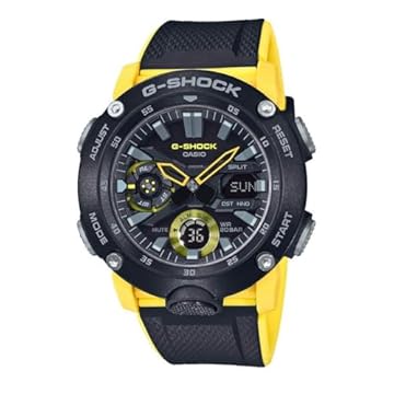 Casio G-Shock GA-2000-1A9 Relógio masculino analógico digital de carbono GA-2000, Moderno