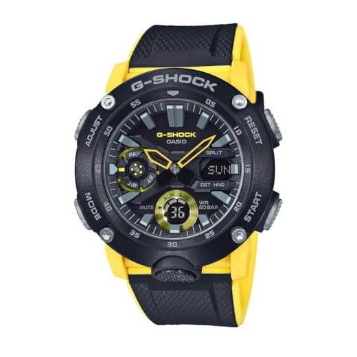 Casio G-Shock GA-2000-1A9 Relógio masculino analógico digital de carbono GA-2000, Moderno