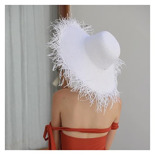 Chapeau de soleil femme grand bord pour flâner sur la plage en vacances