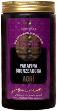 Parafina bronzeador acelerador de bronzeado Duotrato 830g (Açaí)