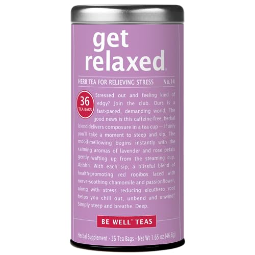 The Republic of Tea, Get Relaxed No.14 Tea for Relieving Stress Tea, 36-Count