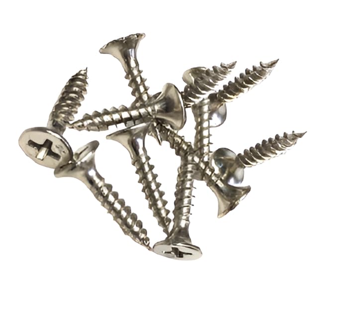 6 (3.5) x 19 mm Dry Wall nickle star screw | Half Inch Flat Head star Screws, Drywall screw | Durable Rustproof Metal Screws for Wood, Furniture, Home, Office (Pack of 100)-picture-35