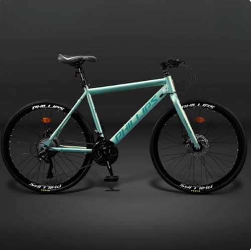 Dazzix新登場26インチクロスバイクエアロロードバイク 自転車 24/27段変速 超軽量 前後ディスクブレーキ 高炭素鋼フロントフォーク ドロップハンドル マウンテンバイク アウトドア自転車 適応身長155-185CM 通勤 通学 街乗り 競技的な挑戦