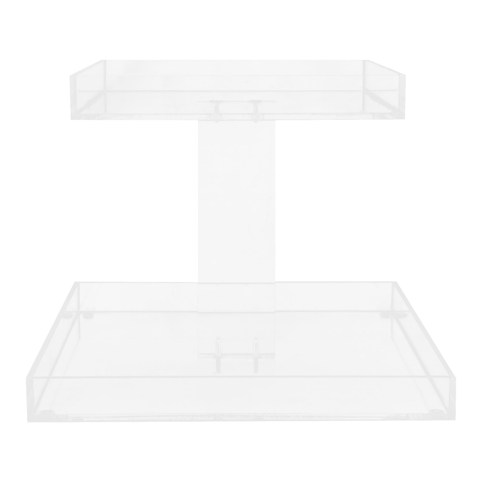 Veemoon Organizador de Perfumes Estructura Desmontable y Fácil de Limpiar de 2 Niveles de Acrílico Estante Pequeño para Perfumes para Adecuado para Baño y Tocador Baño Tocador