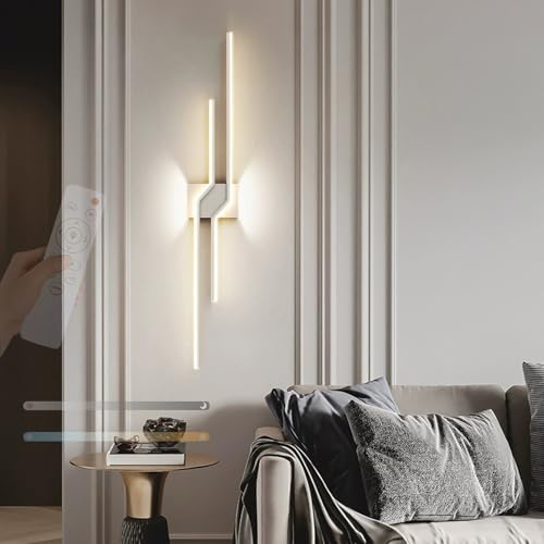 Lámpara de larga líneas LED para iluminación de pared interior con temperatura regulable