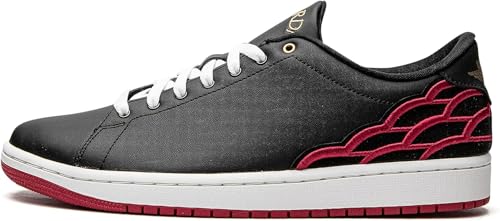Jordan mens Air 1 Centre Court, Black/Mystic Hibiscus-white, 11.5