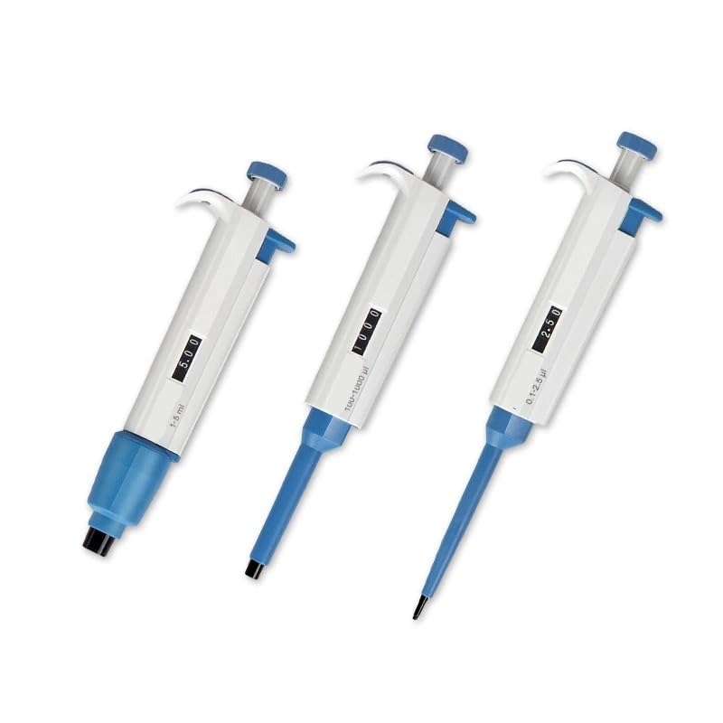 Micropipettes Kit Laboratory Pipette Adjustable Single Channel Digital Micropipette with Pipettor Tips(10-100ul)