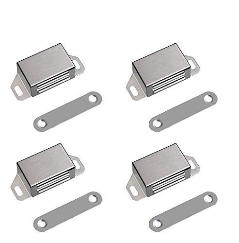 Nixnine Stainless Steel Door Catcher, Door Magnetic Stopper Door Magnetic Holder, Door Magnet Cabinet, Drawer, Cupboard, Dresser, Wardrobe & Door Stopper (No-2 - Matte Finish) Pack of 4 (B07W6CTTGY) Amazon Price History, Amazon Price Tracker