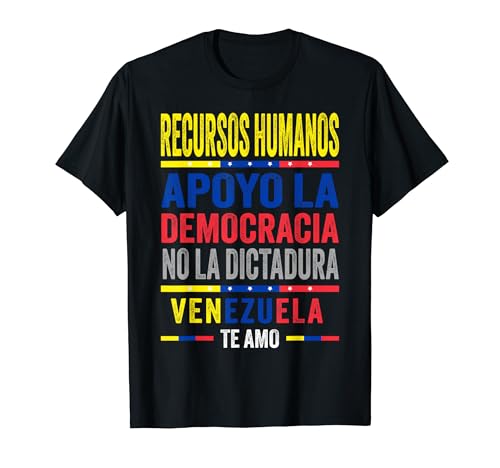 Photo de Support Venezuela Flag | Recursos Humanos Democracia T-Shirt