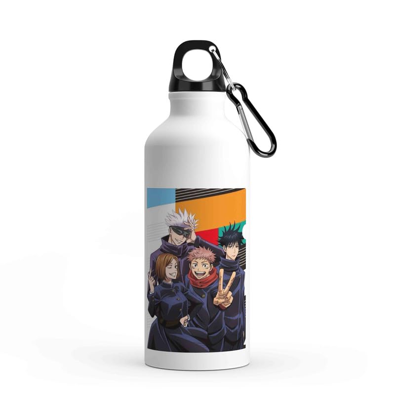 Image of Bigbro Anime Print Aluminum Sipper Water Bottle 750ML | Leak-Proof, Lightweight, Durable | Sports, School, Gym, Home, Office, Travel For Boys /Girls Gift Brother, Sister, Friends, Adults-D2