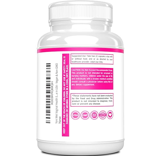 Vaginal Moisturizer & Vaginal Dryness Supplement (150 Capsules) Support Vaginal Wetness & Health - Female Lubrication - Made in USA - Vegan, Non GMO, 3rd Party Tested - Best Product - 2.5 Month Supply
