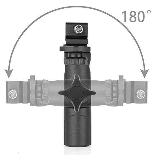 Chromlives Dual Flash Bracket Hot Shoe Speedlight Stand Umbrella Holder Light Stand Bracket Mount 1/4'' To 3/8'' Compatible With Studio Video Dslr Camera Canon Nikon Yongnuo #TOP5