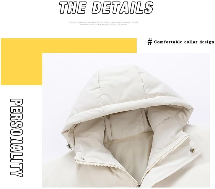 [Leeone] メンズコットン衣料 Ni.s_moプリント冬用ジャケット 防風保温 フード付き ショート丈 厚手ダウンコート