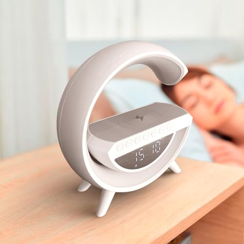 G Speaker Som Caixa Bluetooth Luminária Carregador USB Smart Led Luz RGB Station Indução Portátil Pa