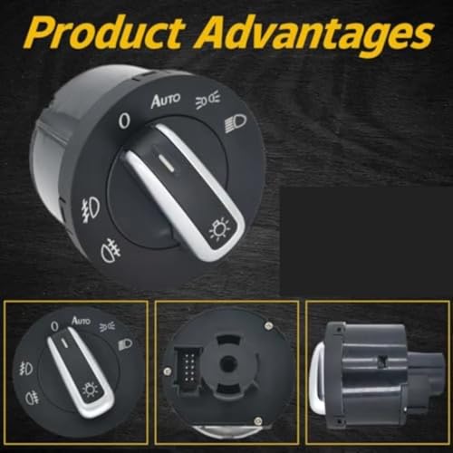 Interruptor de faros con sensor para Golf Passat Touran 6