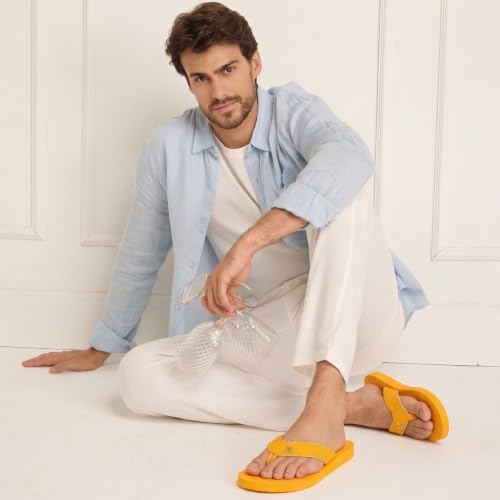 Image of YOHO ArchFlex orthopedic slippers for men | Arch support for pain relief | Soft, Anti-Skid, lightweight | comfortable padded straps flip flops for Everyday
