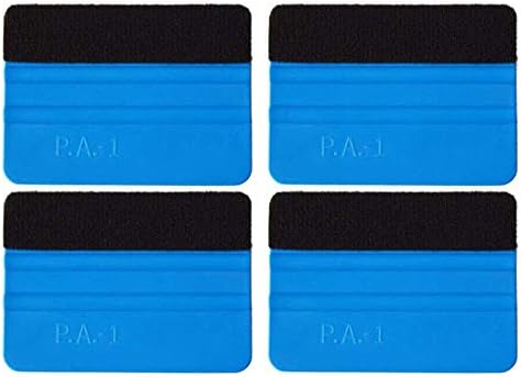 4 Pack Felt Squeegee Wrapping Tool, 4'' Inch Premium Scratch-Proof Decal Vinyl Wrap Squeegee Handy Tools for Vinyl Installation, Scrap Booking, Wall Decals