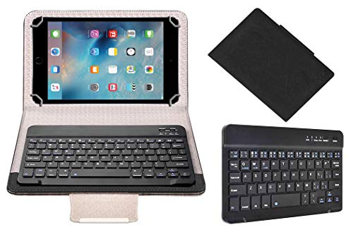 Acm Wireless Bluetooth Keyboard Case Compatible with Apple Ipad Mini 4 7.9 Inch Tablet Flip Cover Stand Study Gaming Black