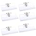 Produktbild Anyasen namensschilder mit clip 100 Stück Namensschild Kunststoffhalter Namensschilder Kartenhalter mit Clip und Nadel Kombiklemme namensschild mit clip 90mm x 57mm
