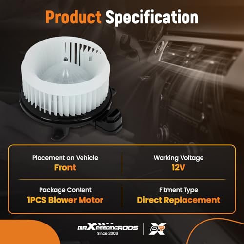 Image of maXpeedingrods HVAC Heater Blower Motor W /Wheel 700298 Fits for Toyota Sequoia 2008-2020, for Toyota Sienna 2011-2018# 87103-0C051 87103-0C050 75050 PM4055