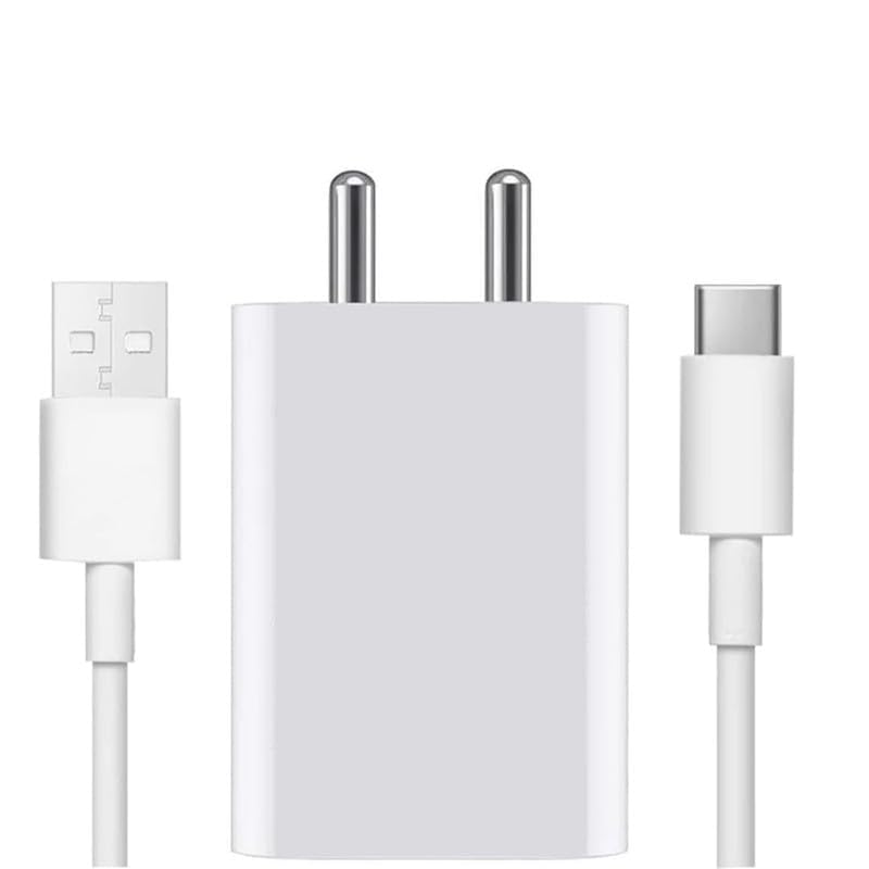 original 90w flash fast charging adapter and cable compatible for vivo v series | y series | x series | t series | iqoo neo series (white)