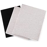 SMS Home Kit de filtre à graisse et anti-odeurs pour hotte aspirante de cuisine (2 graisses + 1 filtre anti-odeurs)