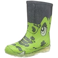 Beck Boy's Croco Wellington Boots, Green, 10 UK Child