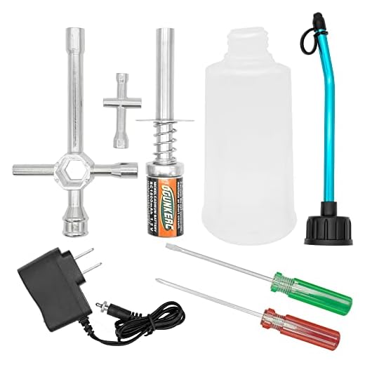 OGRC Nitro Starter Glow Plug Igniter Charger Tools Fuel Bottle Combo for Traxxas Redcat HSP Nitro Powered 1/8 1/10 RC Car