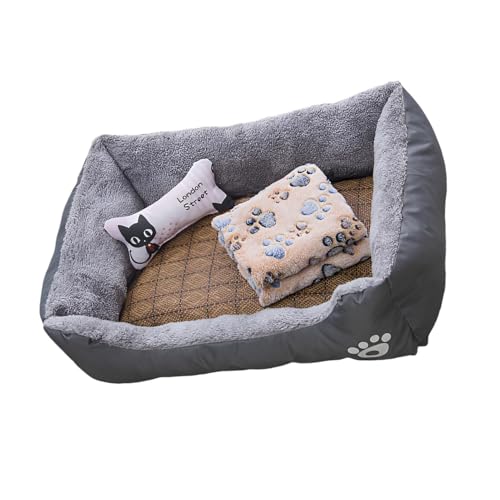Divano letto per cani, lettino per cani di piccola taglia - Cuccia per cuccioli di lusso accogliente e coccolosa | Letto per cani di piccola taglia Divano letto morbido e rilassante con tappetino rinf