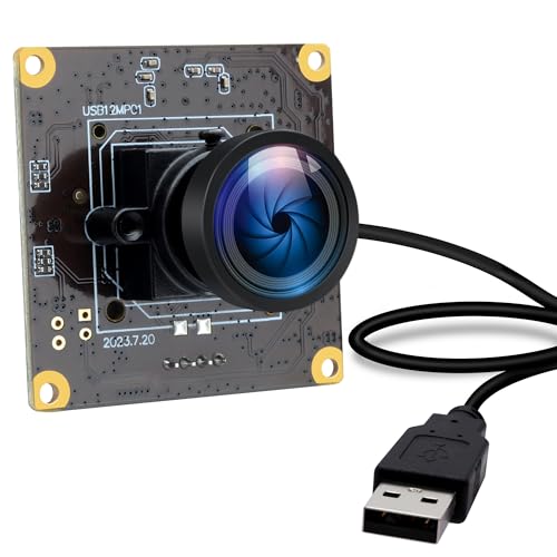 IFWATER 120fps USB Camera Module - 4K High Speed Golf Swing USB Camera with No Distortion 110 Degree Wide Angle Lens for Windows Mac OS Jetson Nano