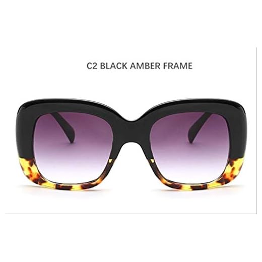 Gafas de sol Mujer Gafas de sol Hombre Sombras cuadradas Gafas de sol con montura transparente Gafas X C2 montura ámbar negra